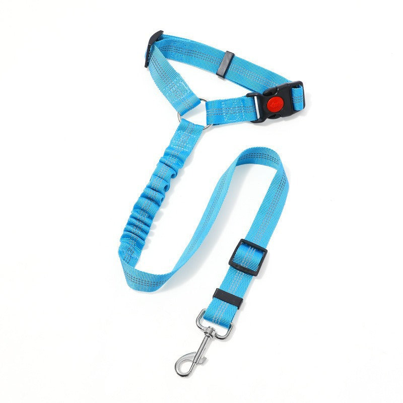 Dog Car Headrest Seat Belt