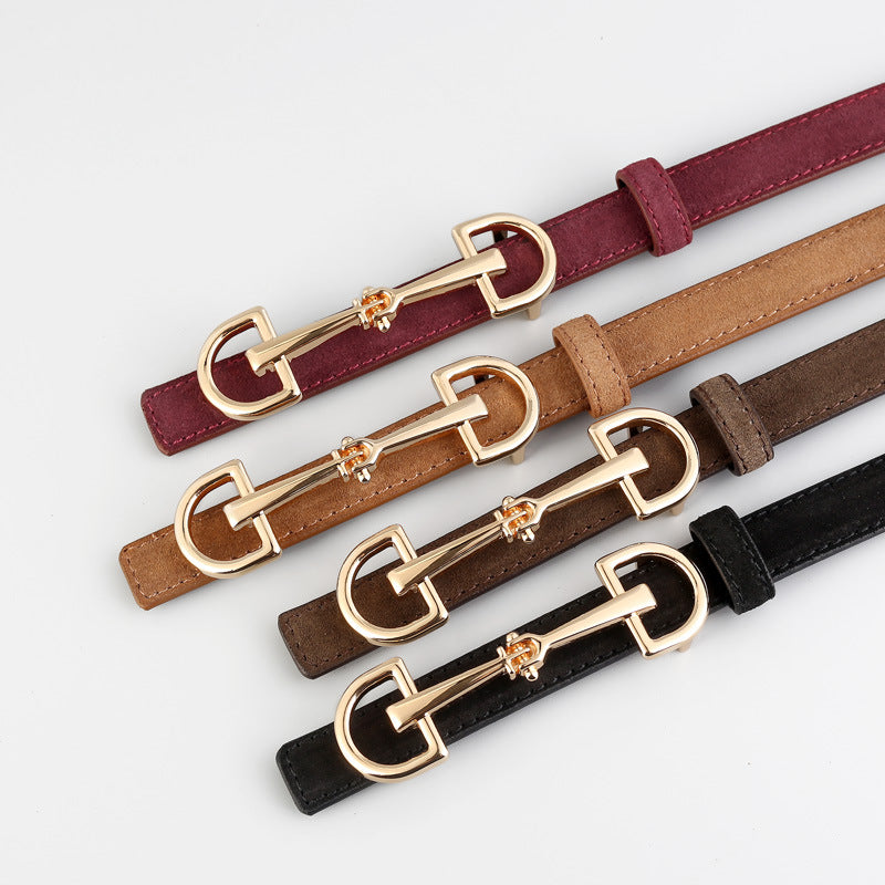 Women's Suede Leather Belt