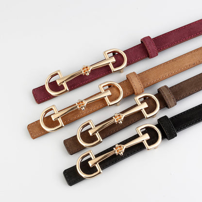Women's Suede Leather Belt