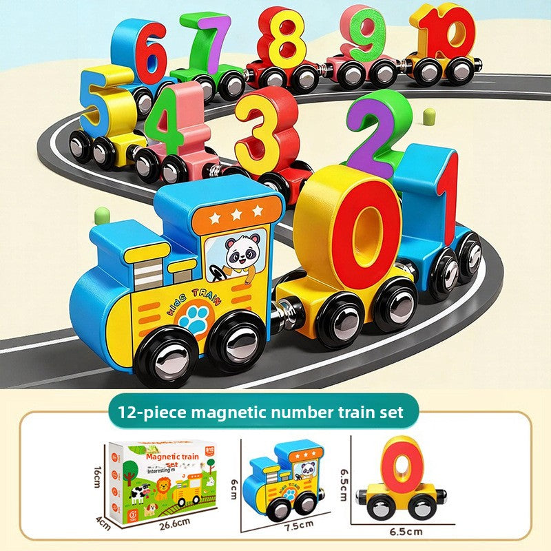 Magnetic Number Train Toy