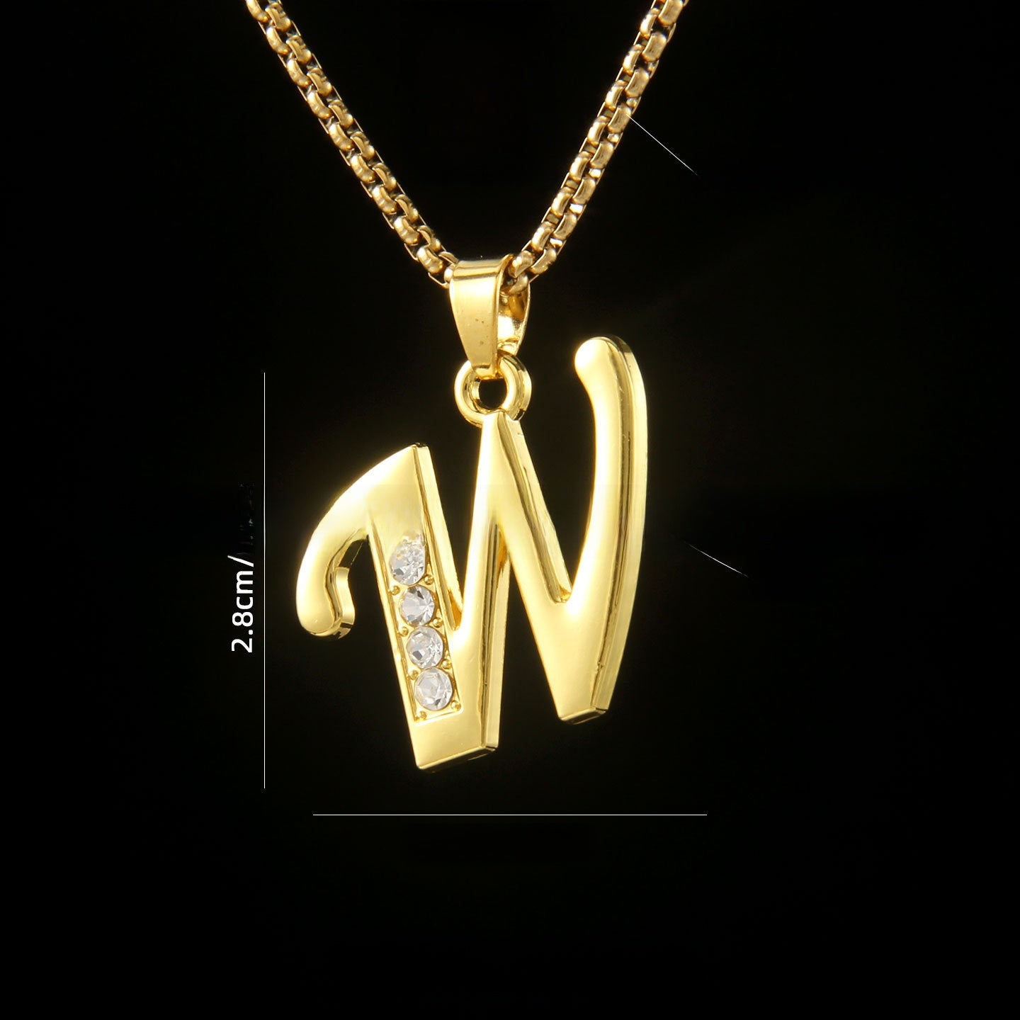 Golden Initial Letter Necklace