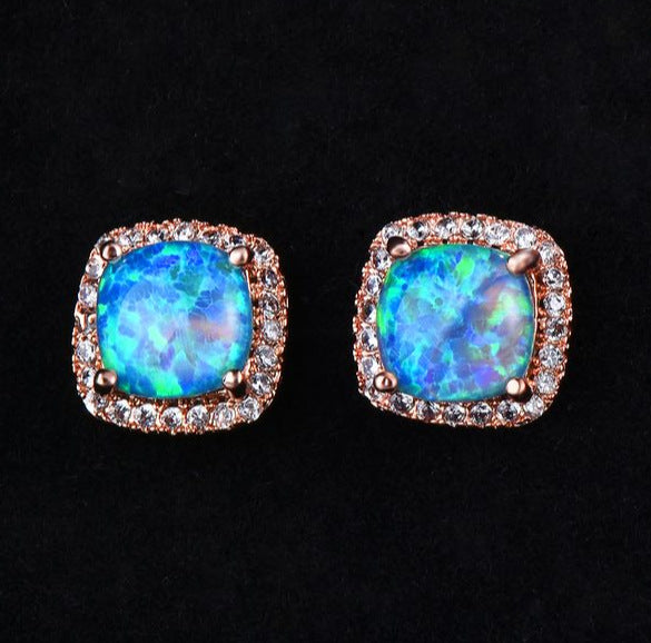 Luxury Zircon Stud Earrings
