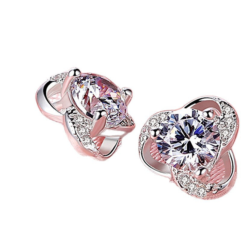 VVS Moissanite Floral Earrings