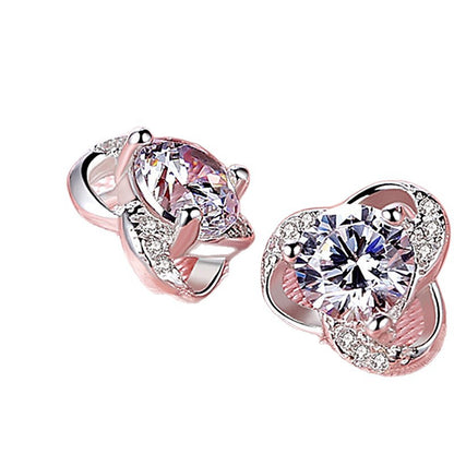 VVS Moissanite Floral Earrings