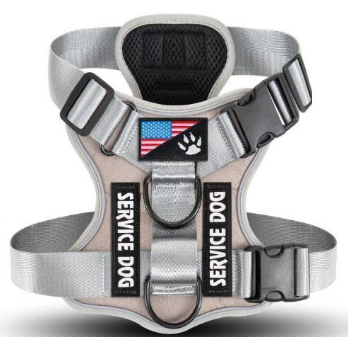 Tactical Reflective Dog Harness Set