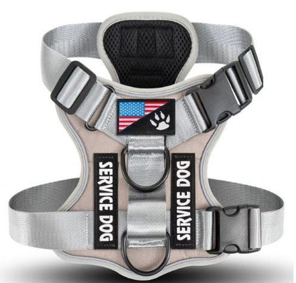 Tactical Reflective Dog Harness Set