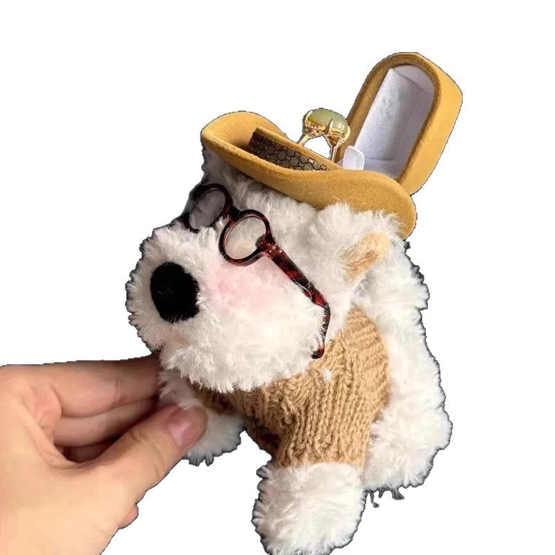 West Highland Puppy Ring Box