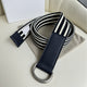 Striped Canvas Casual Belt