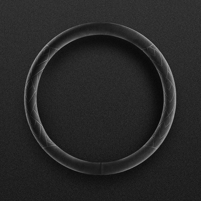 Embossed Suede Steering Wheel Cover
