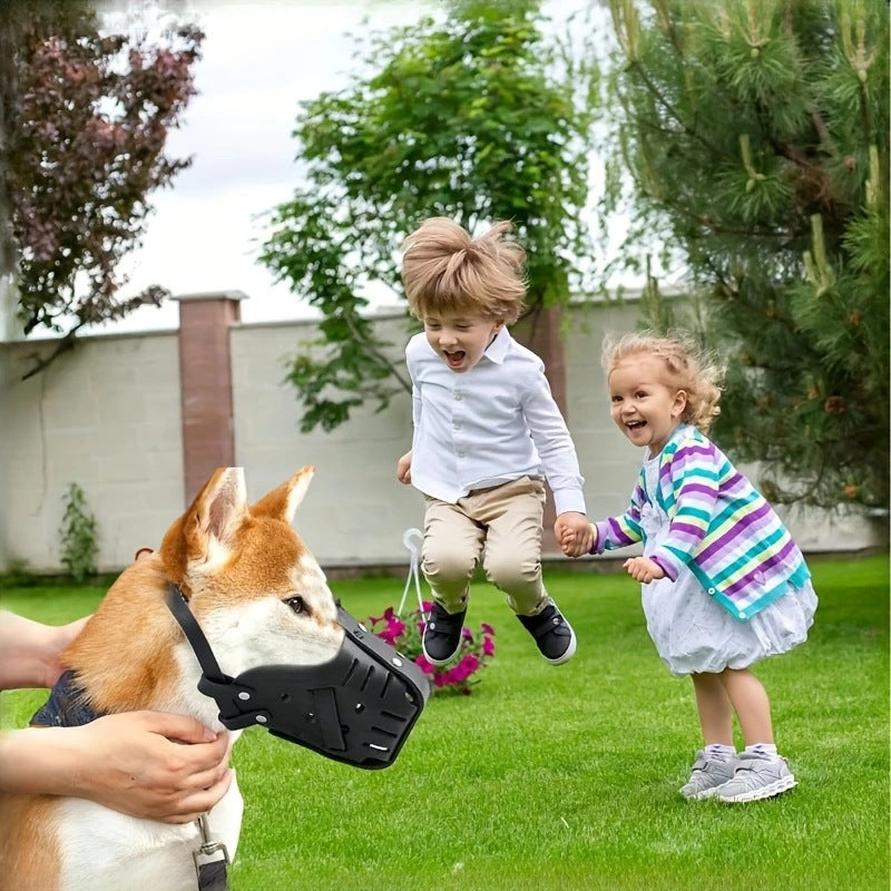 Adjustable Leather Dog Muzzle