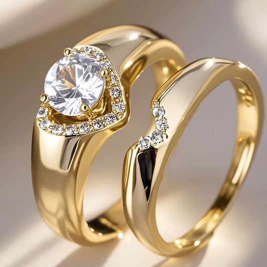 Heart Shaped Ring Set