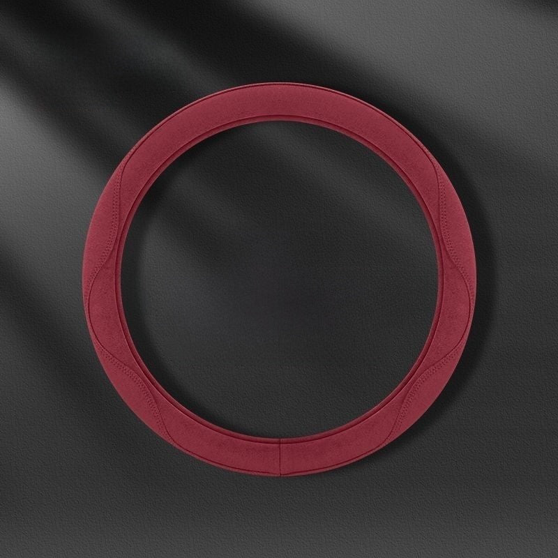 Suede Leatherette Steering Wheel Cover