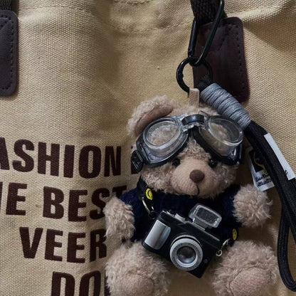 Flash Bear Camera Keychain