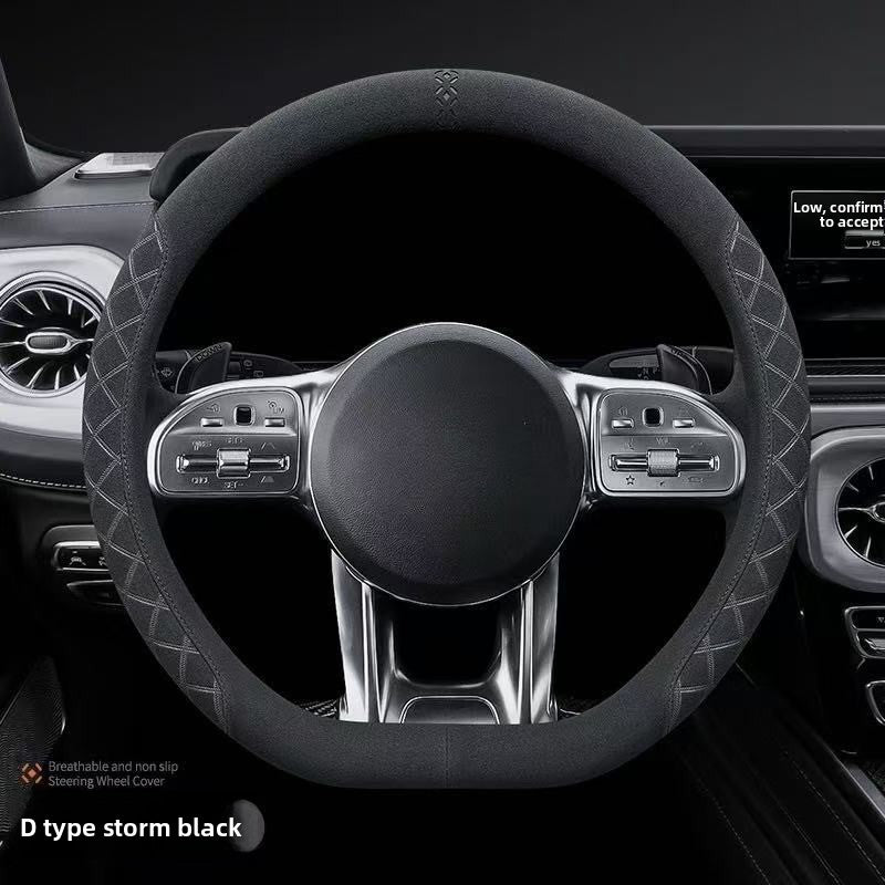 Premium Suede Steering Wheel Cover