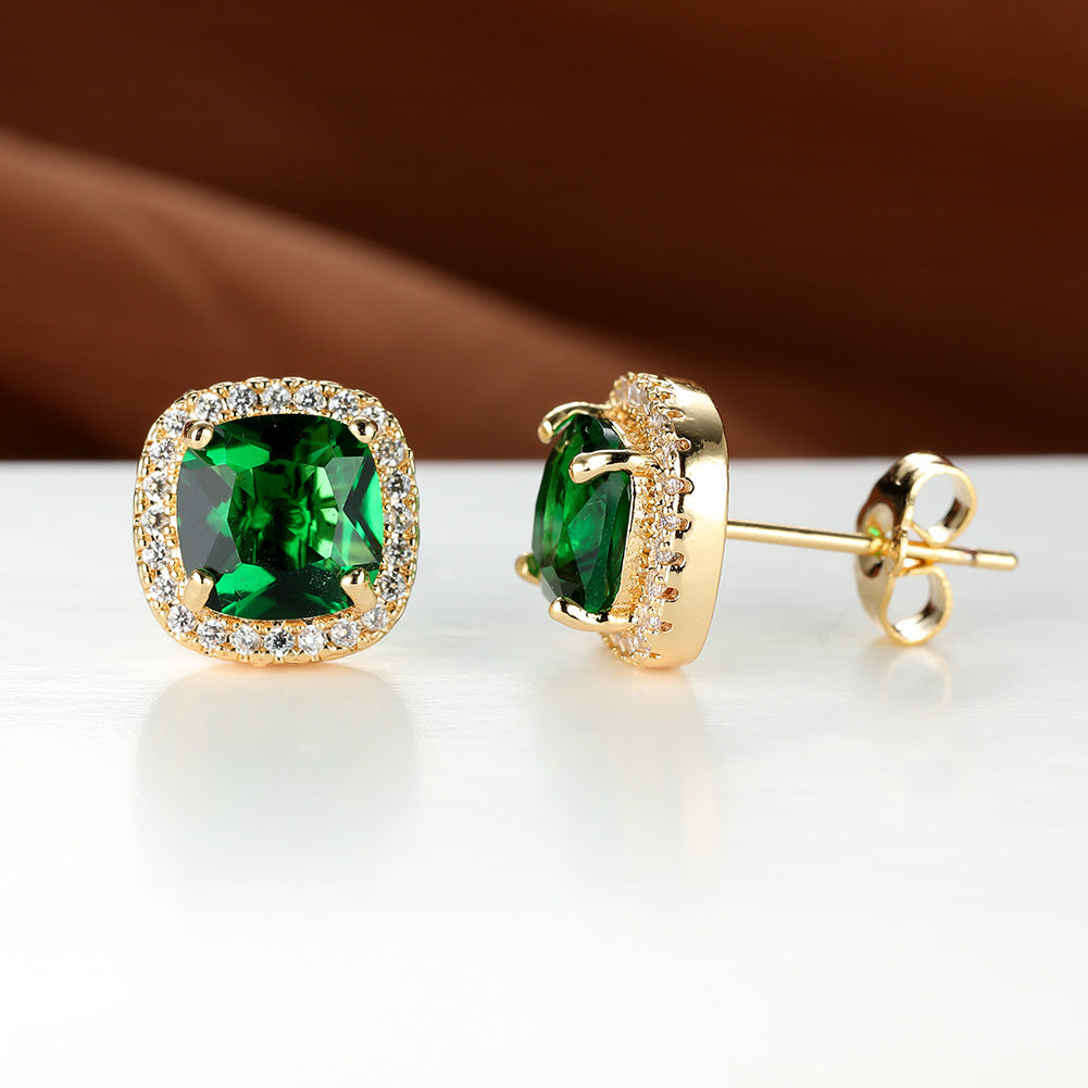 Luxury Zircon Stud Earrings