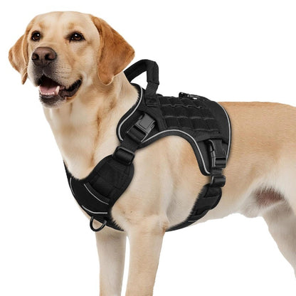 Tactical Dog Harness with Reflective Strips