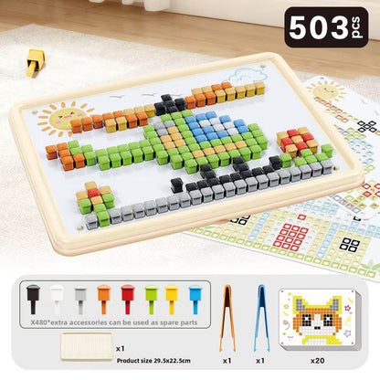 Mushroom Peg Puzzle Toy