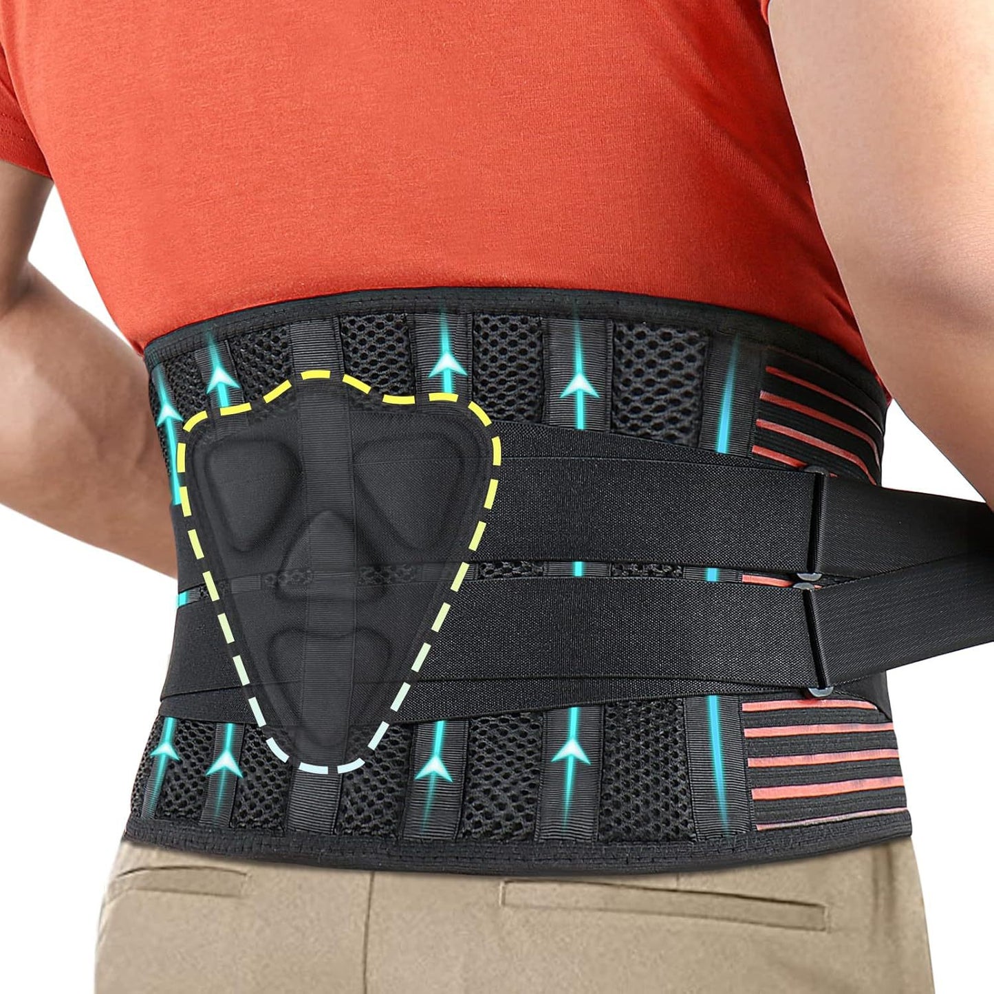 Dual Compression Lumbar Support Belt