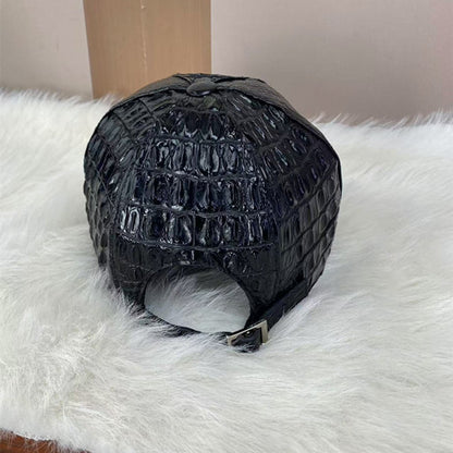 Crocodile Leather Baseball Cap