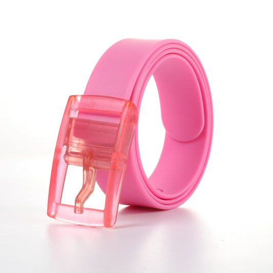 Unisex Colorful Silicone Belt