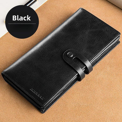 Men's Long Vintage Leather Wallet