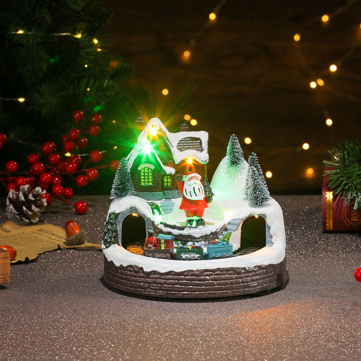 Light Up Christmas Music Box