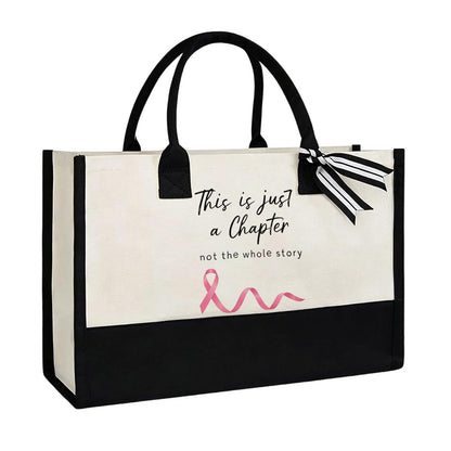 Initial Flower Tote Bag