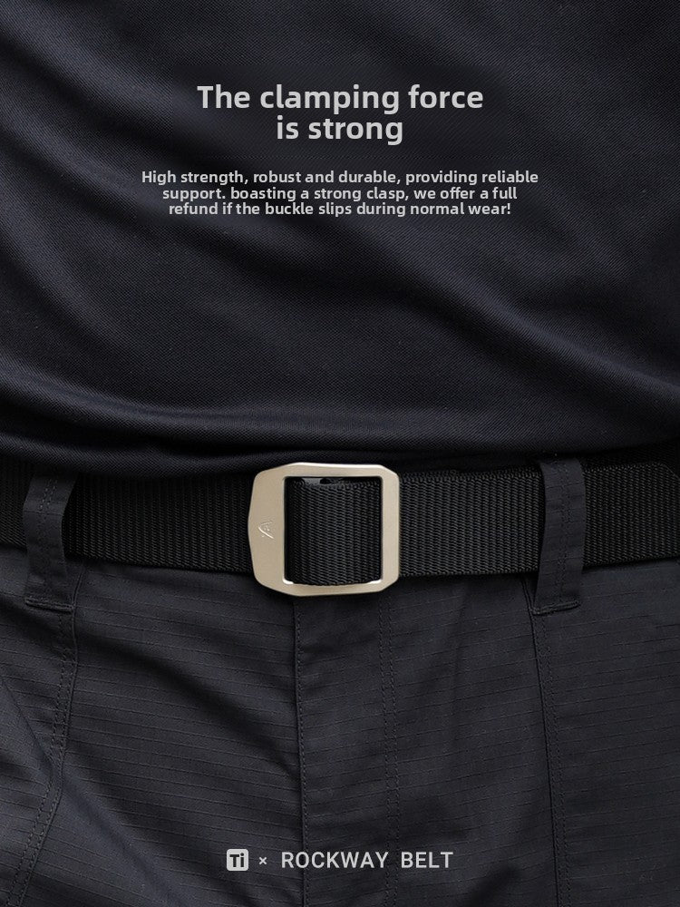 Titanium Tactical Canvas Belt