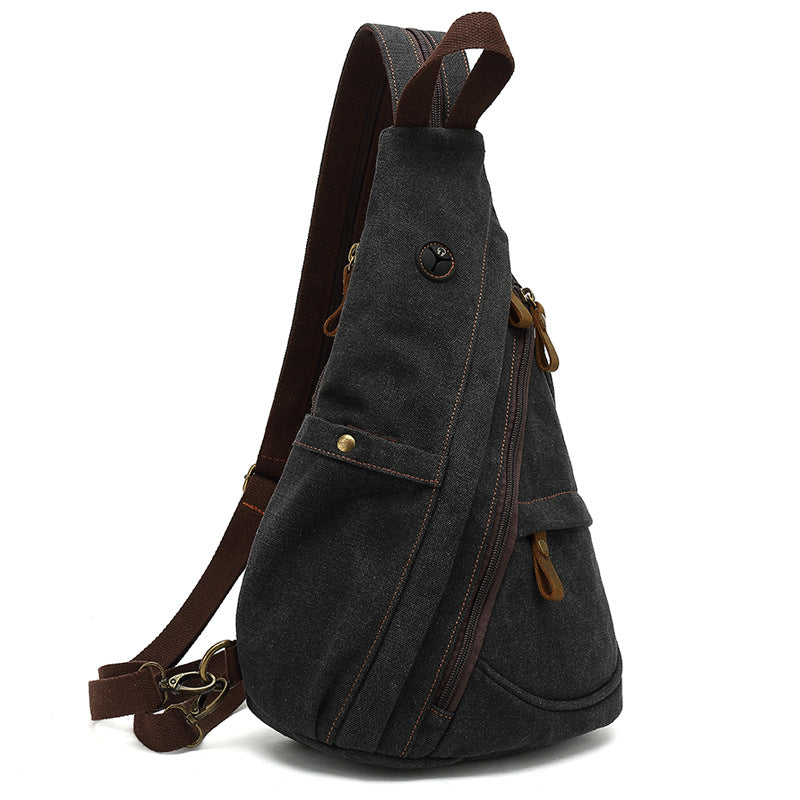 Canvas Crossbody Chest Bag