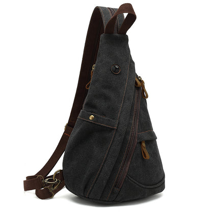 Canvas Crossbody Chest Bag
