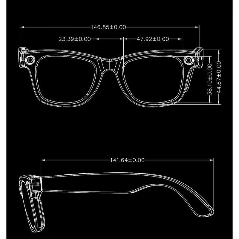 AI Smart Glasses with 8MP Camera