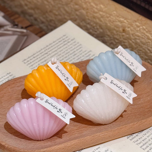 Shell Scented Candle Decor