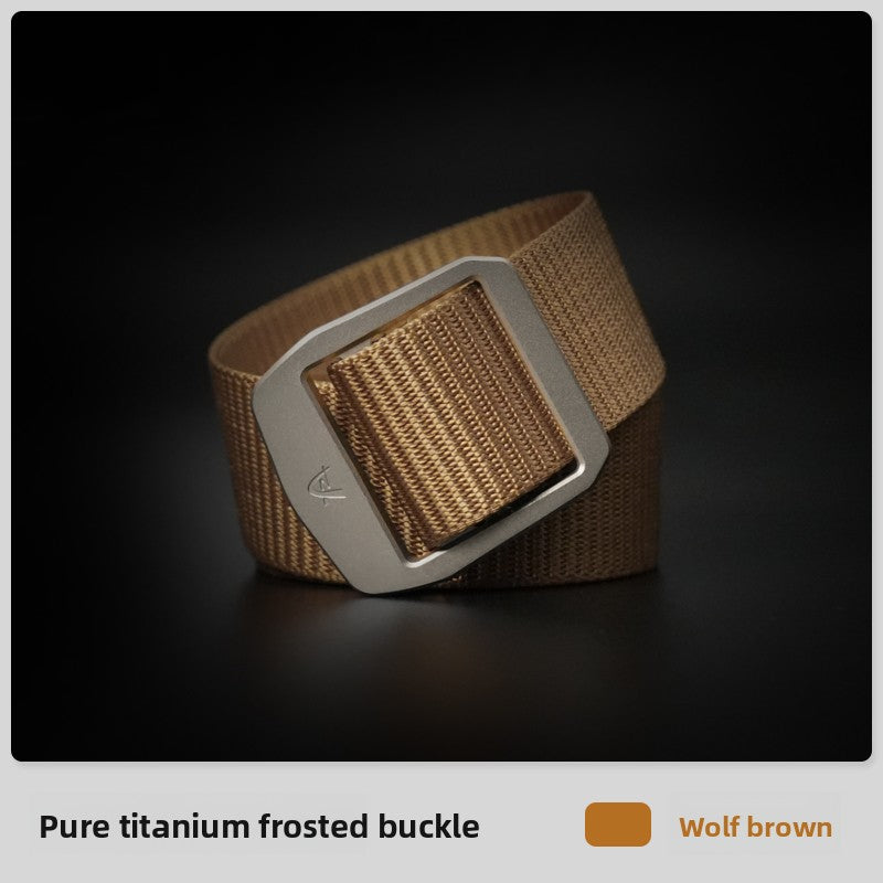 Titanium Tactical Canvas Belt