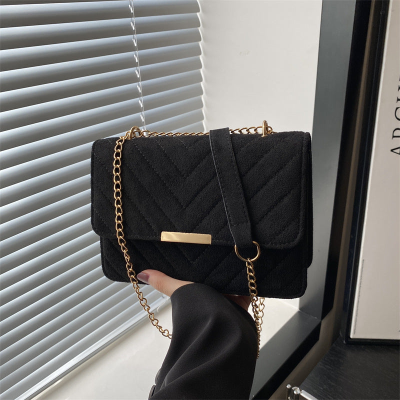 Women's Quilted Chain Shoulder Bag