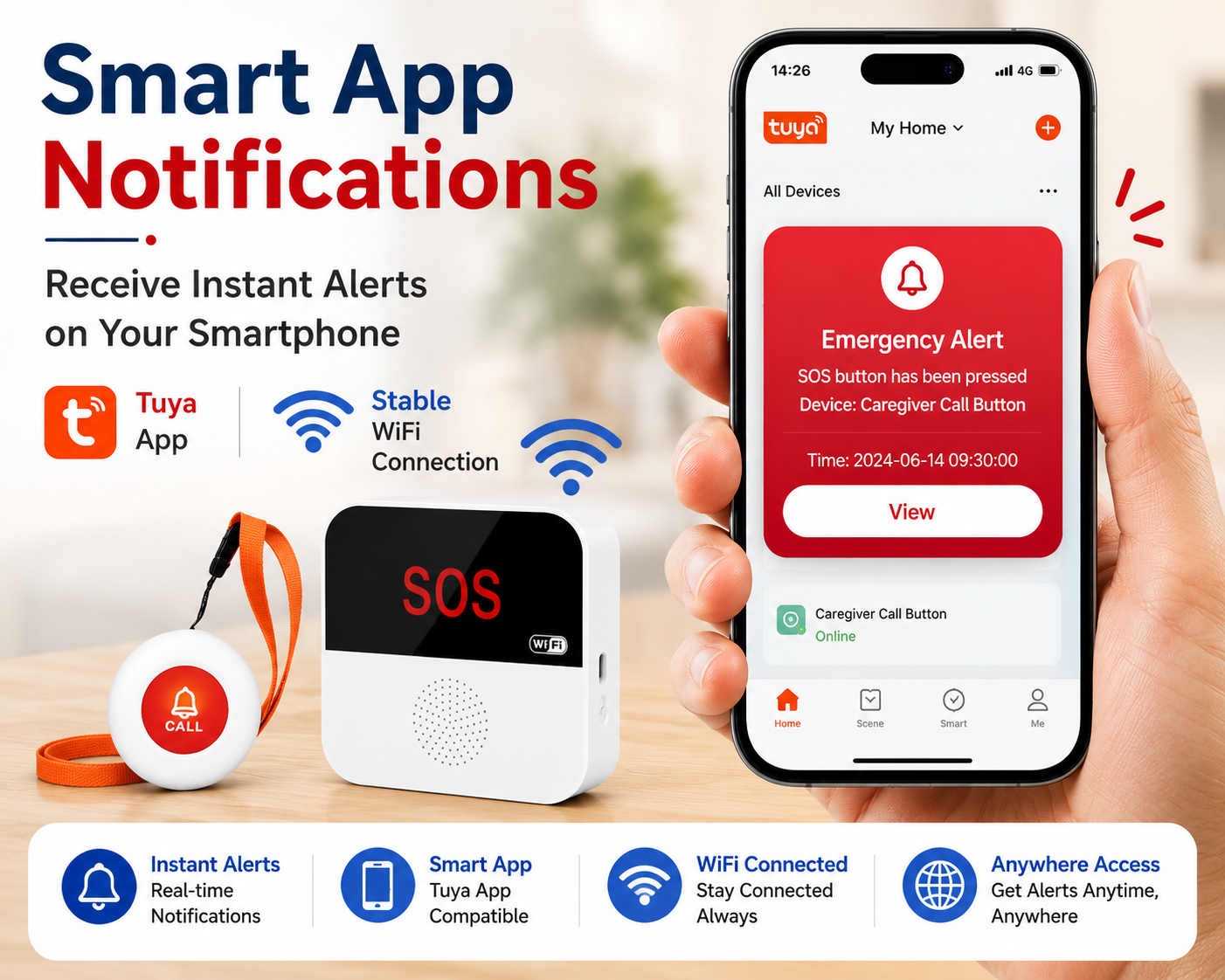 WiFi Smart Caregiver Pager
