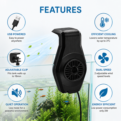 USB Aquarium Cooling Fan