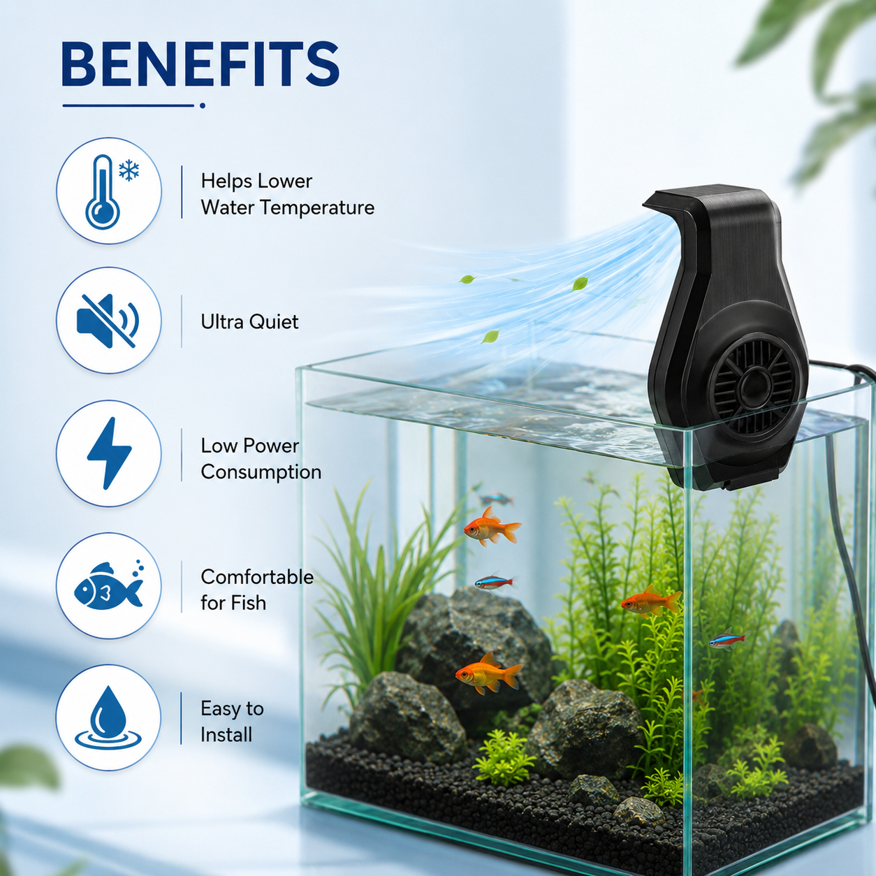 USB Aquarium Cooling Fan