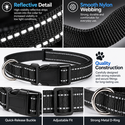 Reflective Adjustable Dog Collar