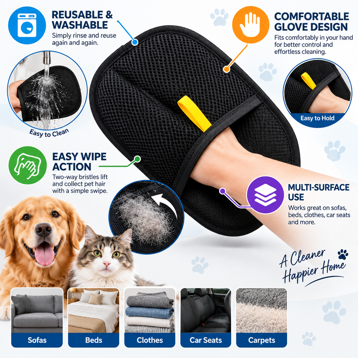 Pet Hair Removal Glove