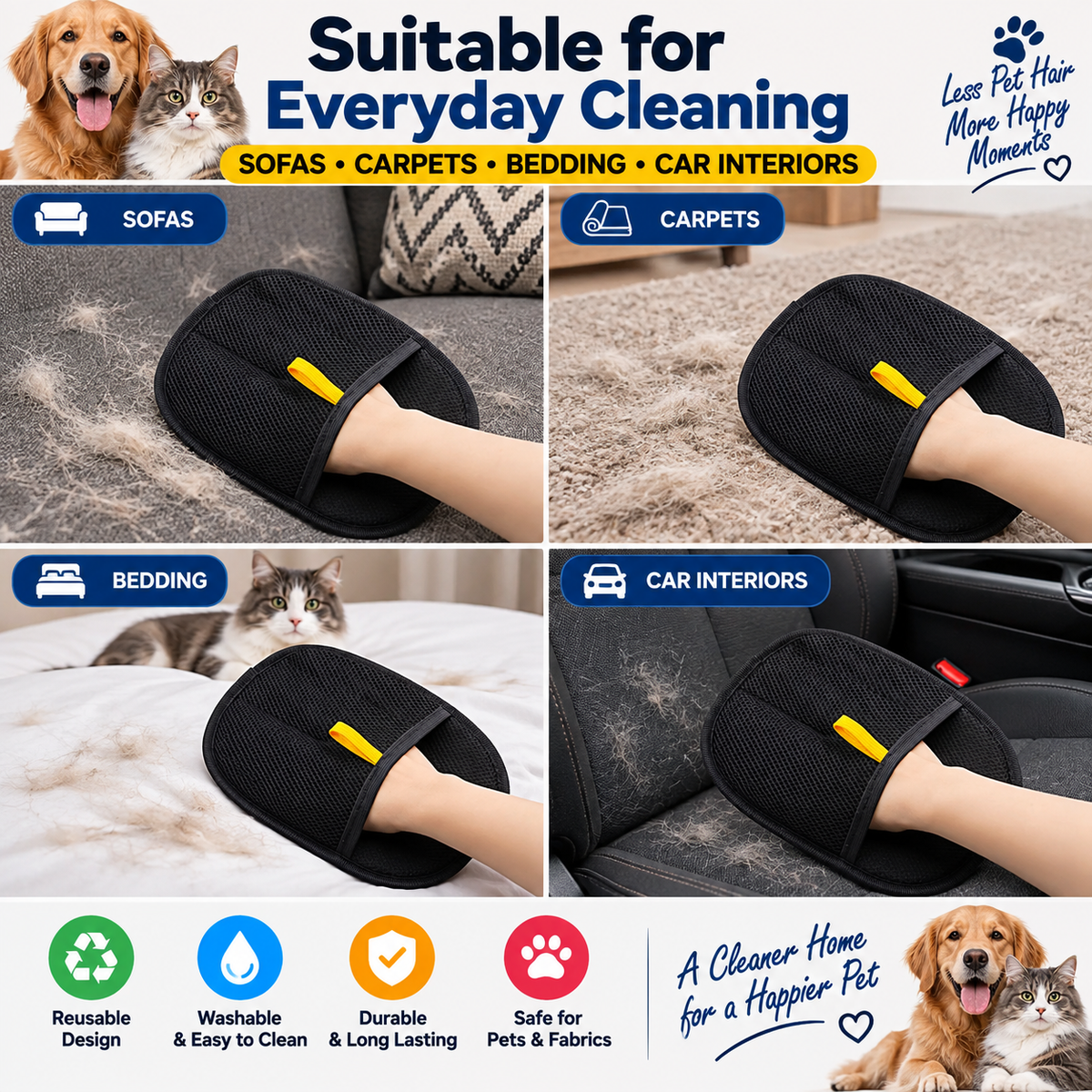 Pet Hair Removal Glove