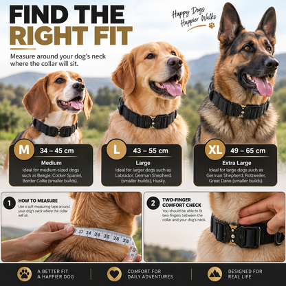 Adjustable Nylon Dog Collar, Medium & Large Dogs