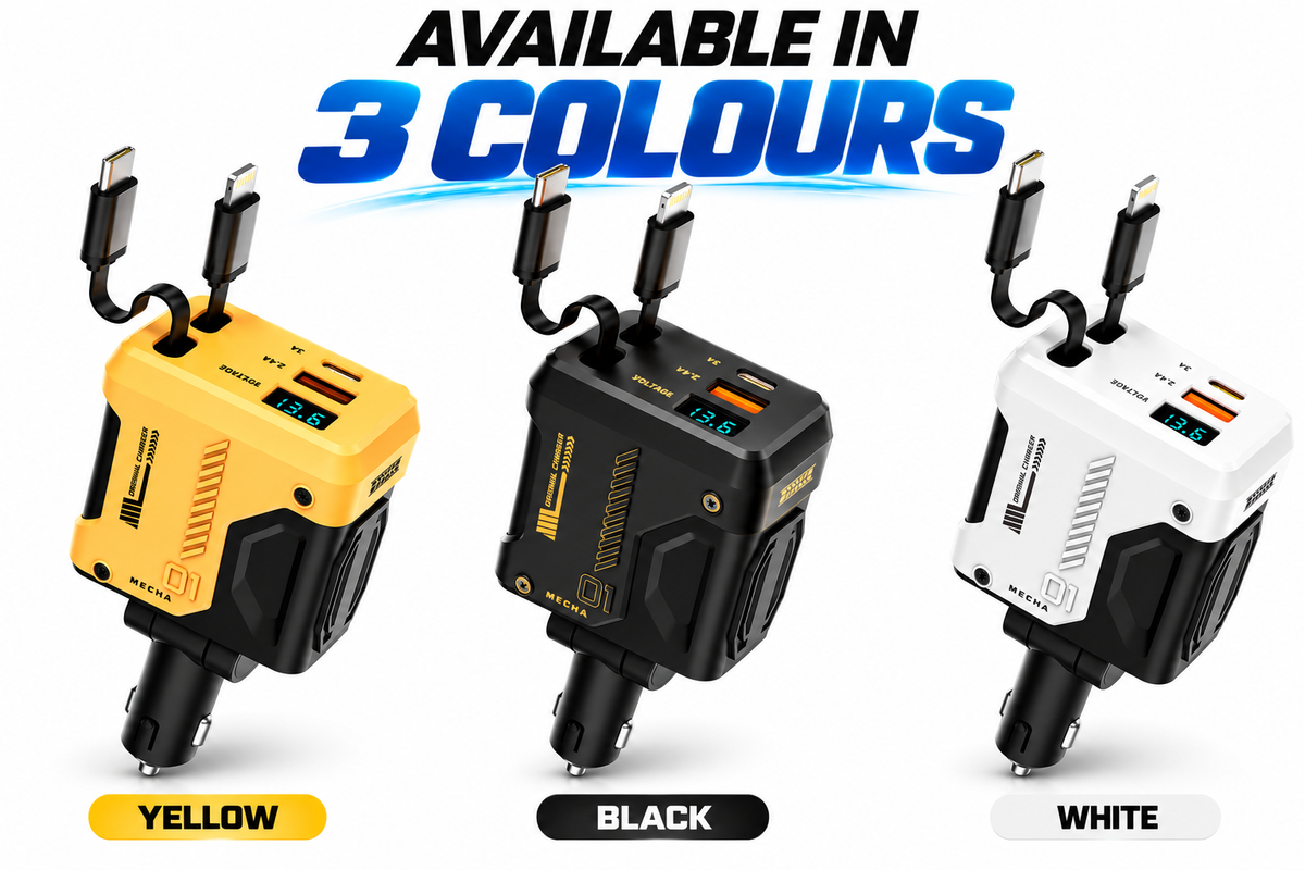 120W Retractable Car Charger