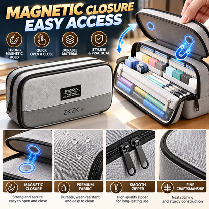11 Layer Magnetic Pencil Case