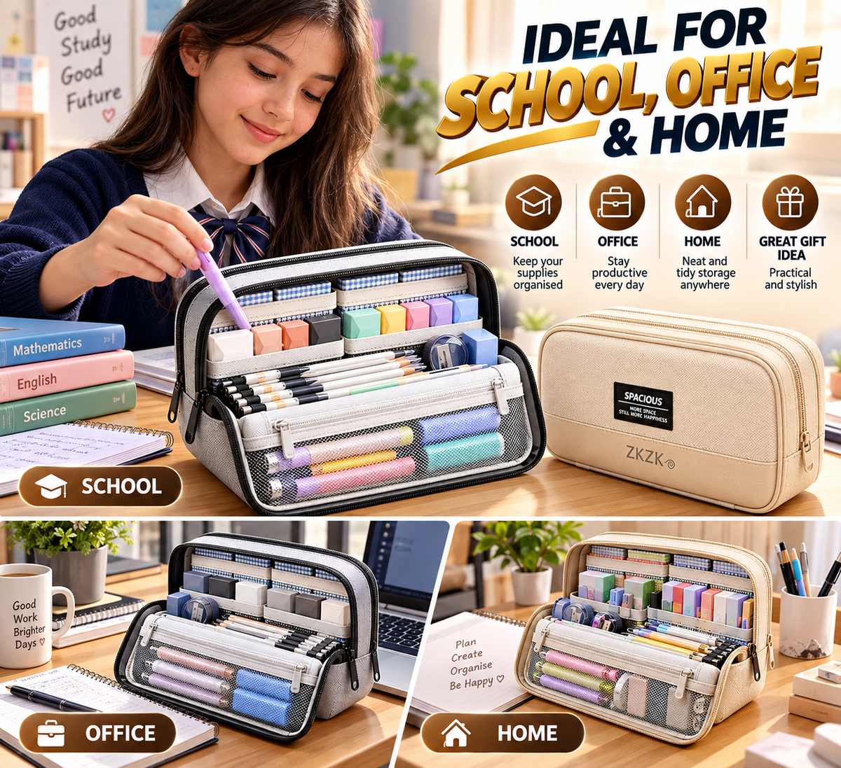 11 Layer Magnetic Pencil Case