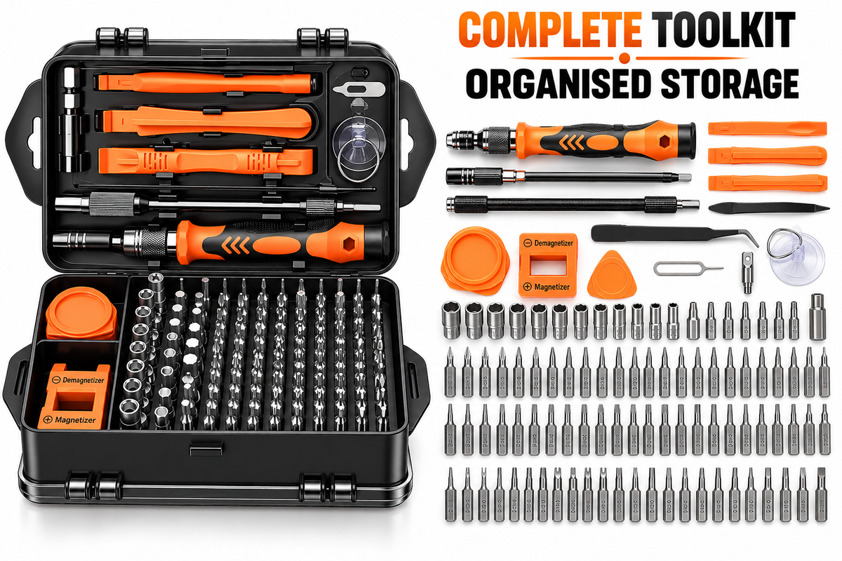 115 Piece Magnetic Screwdriver Set