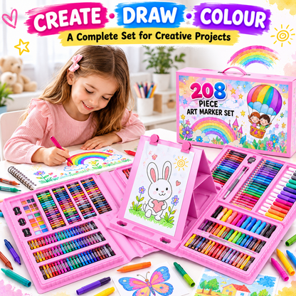 208 Piece Art Marker Set