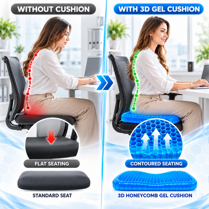3D Honeycomb Gel Seat Cushion