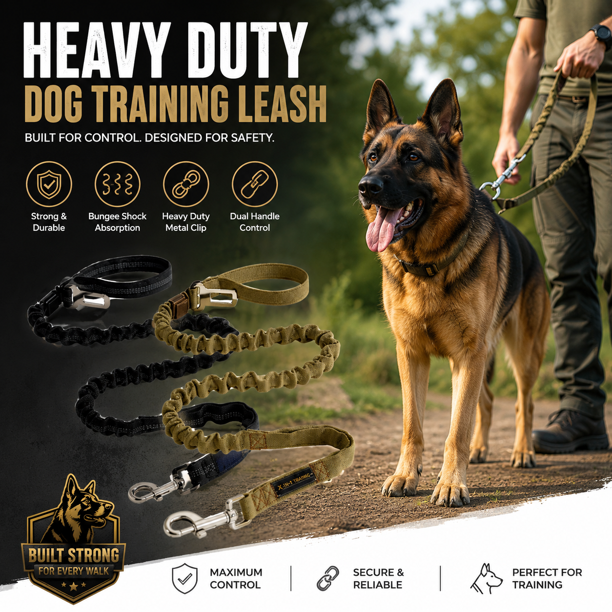 Heavy Duty Dog Training Leash