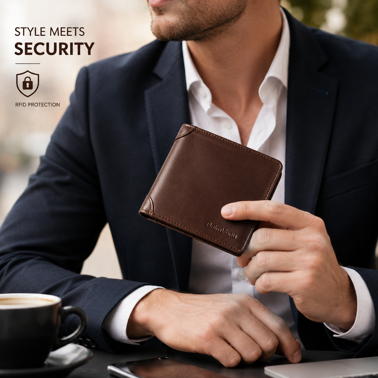 Genuine Leather RFID Wallet