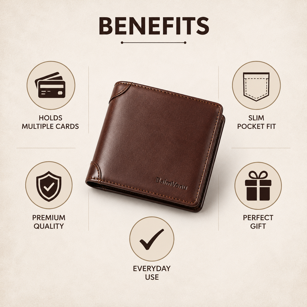 Genuine Leather RFID Wallet